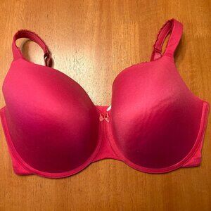 NWOT Cacique Hot Pink Smooth Boost Plunge Padded Bra 40G